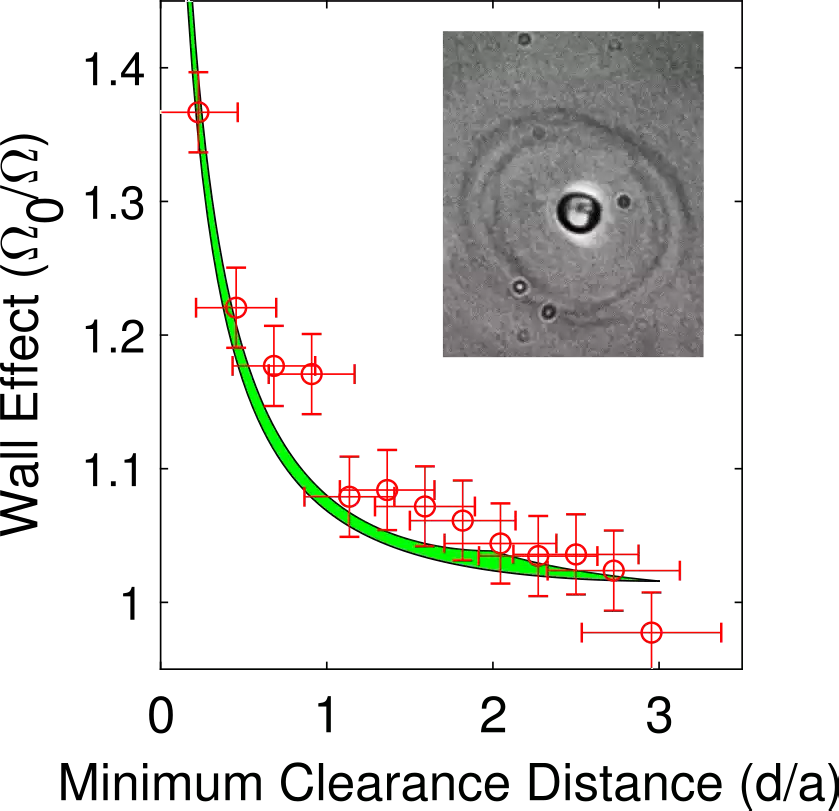 Optical Tweezers wall effects